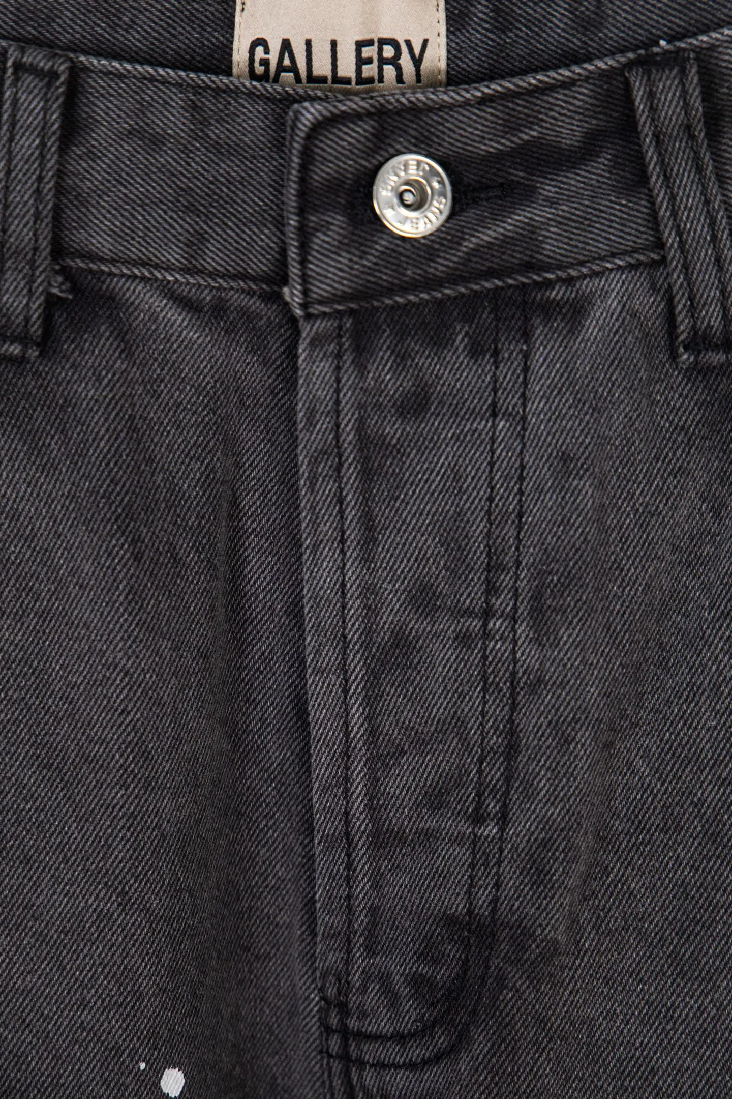 Style number: M401 P250 GALLERY DEPT. Spliced ​​ink splash denim print logo bell bottoms washed jeans Color: black blue Code number: 28 30 32 34